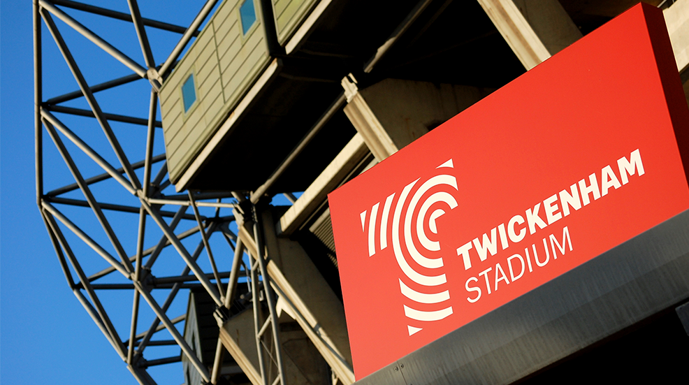 Twickenham Stadium sign
